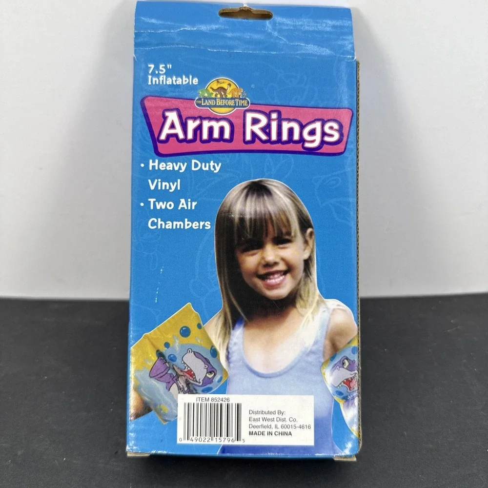 Vintage Land Before Time Arm Rings Inflatable Heavy Vinyl RARE Floaties